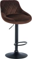 2er Set Barhocker Lazio Samt schwarz braun 2er Set Barhocker Lazio Samt schwarz braun