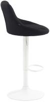 Barhocker Lazio Stoff weiß schwarz Barhocker Lazio Stoff weiß schwarz