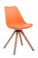 Besucherstuhl Troyes Drehbar Natura Square orange Besucherstuhl Troyes Drehbar Natura Square orange