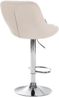 2er Set Barhocker Lazio Samt chrom creme 2er Set Barhocker Lazio Samt chrom creme