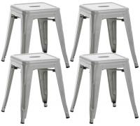 4er Set Hocker Armin silber 4er Set Hocker Armin silber