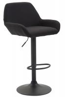 Barhocker Braga Stoff schwarz Barhocker Braga Stoff schwarz