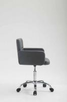 Arbeitshocker Los Angeles Kunstleder grau 