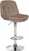 Barhocker Laurel Stoff chrom taupe 