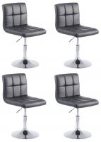 4er Set Lounger Palma V2  schwarz