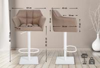 Barhocker Damaso W Filz taupe 