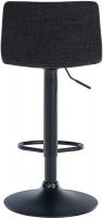 Barhocker Branford Stoff schwarz Barhocker Branford Stoff schwarz