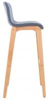 2er Set Barhocker Hoover Stoff Natura blau 2er Set Barhocker Hoover Stoff Natura blau