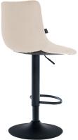 Barhocker Jerry Samt schwarz creme Barhocker Jerry Samt schwarz creme