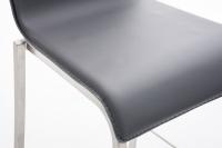 Barhocker Avola Leder Flach E78 grau Barhocker Avola Leder Flach E78 grau