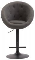 Barhocker London V2 Stoff schwarz dunkelgrau Barhocker London V2 Stoff schwarz dunkelgrau