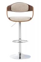 Barhocker Kingston Stoff walnuss/creme 