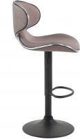 Barhocker Las Vegas V2 Stoff  schwarz taupe 