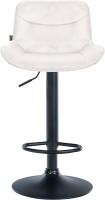 Barhocker Vonore Samt schwarz creme Barhocker Vonore Samt schwarz creme