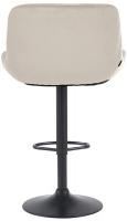2er Set Barhocker Solon Schwarz Samt creme 2er Set Barhocker Solon Schwarz Samt creme