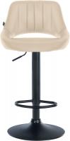 Barhocker Milet Kunstleder schwarz creme Barhocker Milet Kunstleder schwarz creme