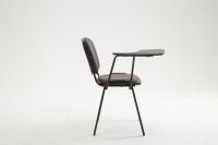 Stuhl Ken mit Klapptisch Kunstleder braun Stuhl Ken mit Klapptisch Kunstleder braun