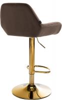 2er Set Barhocker Braga Gold Samt braun 2er Set Barhocker Braga Gold Samt braun