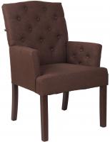 Stuhl Sugar Antik Stoff braun
