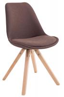 Besucherstuhl Toulouse Stoff Natura Square braun 