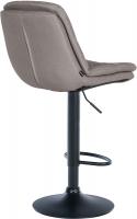 Barhocker Laurel Stoff schwarz grau Barhocker Laurel Stoff schwarz grau