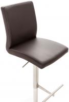 2er Set Barhocker Cadiz Kunstleder edelstahl braun 2er Set Barhocker Cadiz Kunstleder edelstahl braun