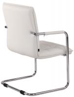 2er Set Besucherstühle Gandia Kunstleder chrom weiß 2er Set Besucherstühle Gandia Kunstleder chrom weiß
