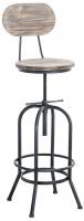 2er Set Barhocker Pino, Holz antik silber 2er Set Barhocker Pino, Holz antik silber