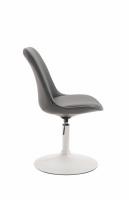 4er Set Esszimmerstühle Maverick W Kunstleder grau 