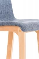 Barhocker Hoover Stoff Natura blau Barhocker Hoover Stoff Natura blau
