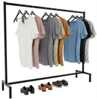 Kleiderständer Melva 150x38x120 schwarz Kleiderständer Melva 150x38x120 schwarz