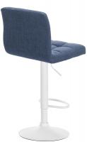 Barhocker Calma Stoff weiß blau Barhocker Calma Stoff weiß blau