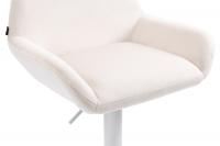 2er Set Barhocker Braga Samt weiß creme 2er Set Barhocker Braga Samt weiß creme