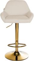 2er Set Barhocker Braga Gold Stoff creme 2er Set Barhocker Braga Gold Stoff creme