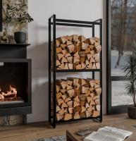 Kaminholzständer Morson 25x75x150 schwarz 