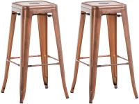 2er Set Barhocker Joshua V2 kupfer 2er Set Barhocker Joshua V2 kupfer