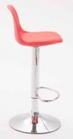2er Set Barhocker Kiel Kunststoff chrom rot 2er Set Barhocker Kiel Kunststoff chrom rot