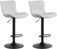 2er Set Barhocker Emma Kunstleder weiß 2er Set Barhocker Emma Kunstleder weiß
