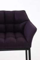 Barhocker Damaso B Stoff mit 4-Fuß Gestell lila Barhocker Damaso B Stoff mit 4-Fuß Gestell lila