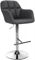 Barhocker Natoma Kunstleder chrom schwarz Barhocker Natoma Kunstleder chrom schwarz