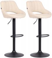 2er Set Barhocker Milet Stoff B creme 2er Set Barhocker Milet Stoff B creme