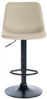 2er Set Barhocker Divo Kunstleder schwarz creme 