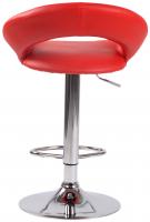 Barhocker Olinda Kunstleder chrom rot Barhocker Olinda Kunstleder chrom rot