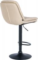 Barhocker Laurel Stoff schwarz creme Barhocker Laurel Stoff schwarz creme