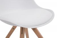4er Set Stühle Toulouse Kunstleder Natura Square weiß 4er Set Stühle Toulouse Kunstleder Natura Square weiß