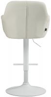 Barhocker Natoma Kunstleder weiß creme Barhocker Natoma Kunstleder weiß creme