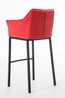 Barhocker Damaso B mit 4-Fuß Gestell rot Barhocker Damaso B mit 4-Fuß Gestell rot