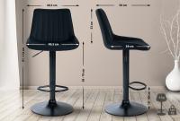2er Set Barhocker Toni Kunstleder schwarz schwarz 2er Set Barhocker Toni Kunstleder schwarz schwarz