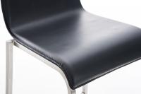 Barhocker Avola Leder Flach E78 schwarz Barhocker Avola Leder Flach E78 schwarz