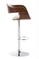 2er Set Barhocker Kingston Stoff walnuss/creme 2er Set Barhocker Kingston Stoff walnuss/creme